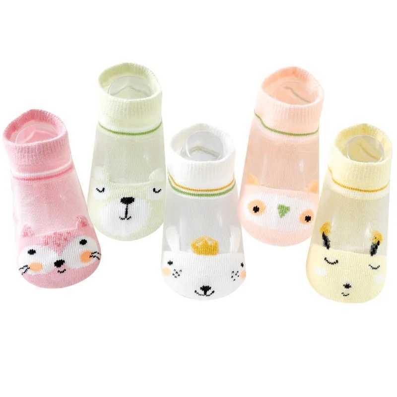 5 pairs of summer slim boys and girls cartoon cute fashion student children all lace mesh breathable socks W240814