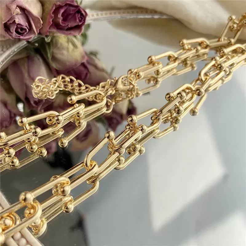 pendant Necklaces Gothtic Thick Chain Choker For Women Men Fi Gold Link Chunky Jewelry GiftPendant PendantPendant 11q3#