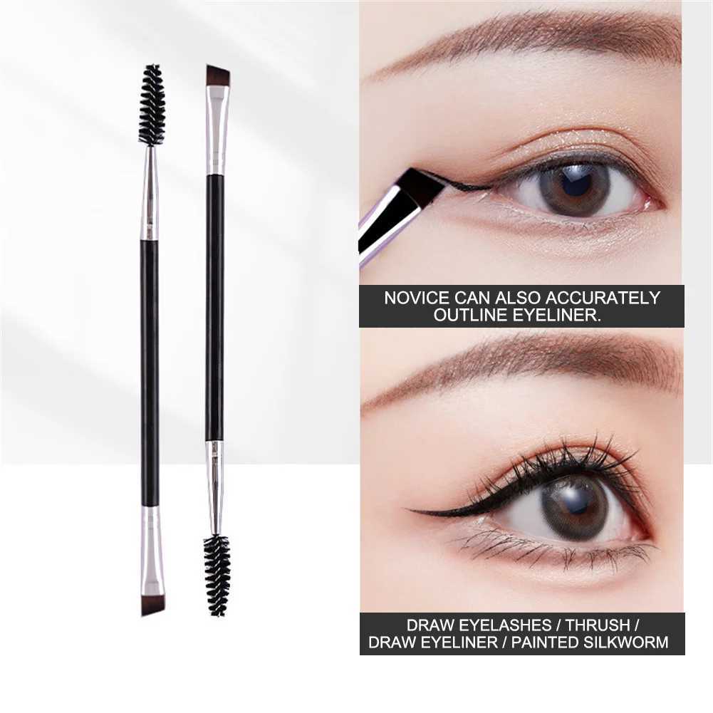 1/2/3 eyelash brush eyelash comb double ended corner and spray brush 2-in-1 eyelash beauty and makeup brush tool W240814