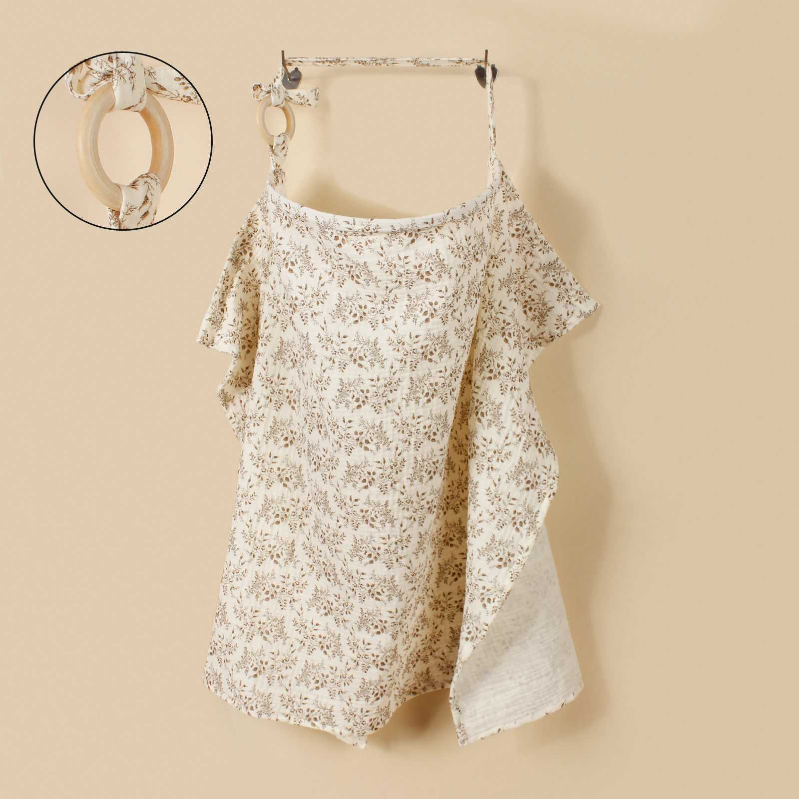 Baby Nursing Cover Mother Outing Breastfeeding Cover Cotton Feeding Nursing Shawel Adjustable Privacy Apron Stroll Blankets Y240815