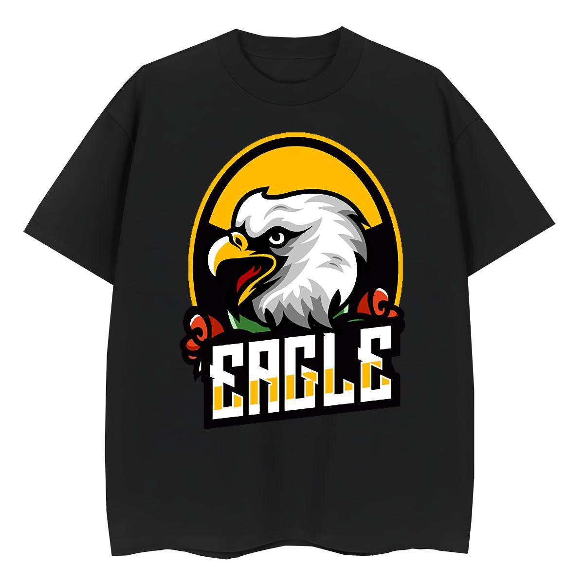 Unisex Men Tshirts Street Casual 230g Cotton Asian Size O Neck Short Sleeves eagle T Shirt For Man Designer Fashion Tee Shirt