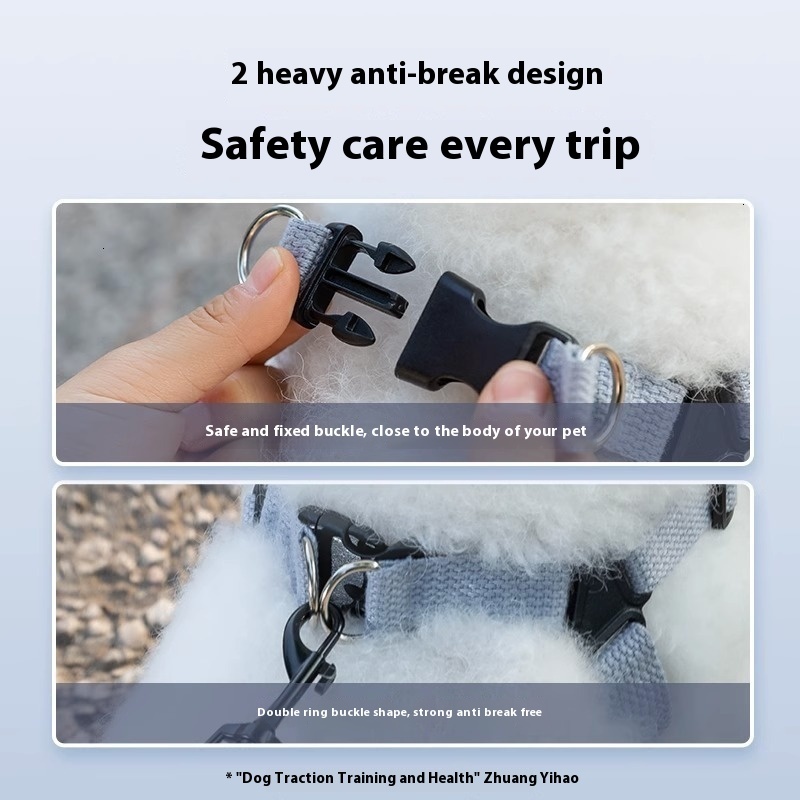 Versatile Insert Leash Cats and Dogs - Lightweight Breathable Chest Harness for Outdoor Use