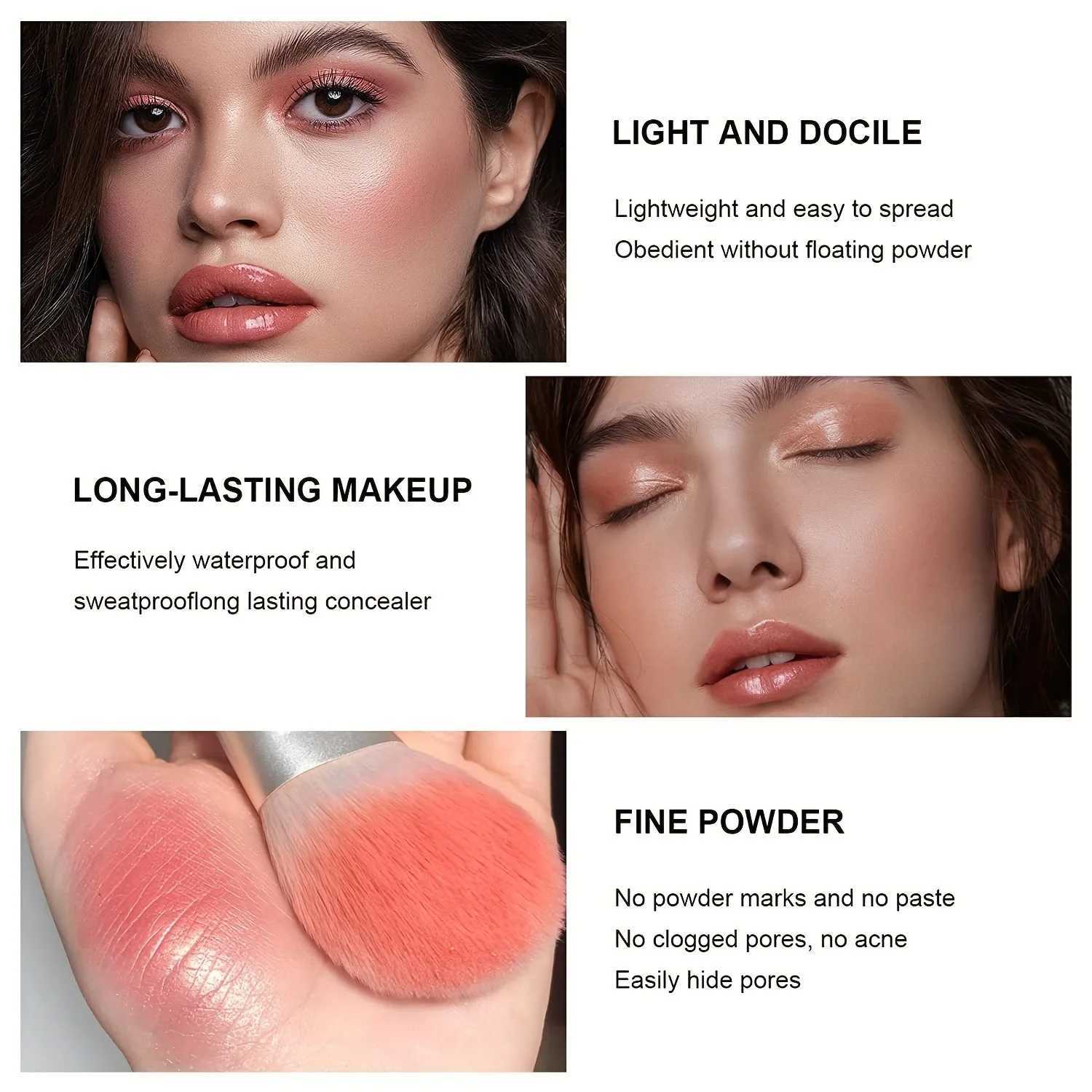 12-Color Iron Box Blusher Plate Multi-Color Cream Blush Plate Concealer Plate Contour and Highlighter Palette Makeup Blush Face Y240815