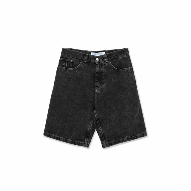 Hip Hop Cartoon Streetwear Polar Big Boy Shorts Y2K Pants Graphic Embroidery Retro Blue Denim Gym Men Basketball 240814