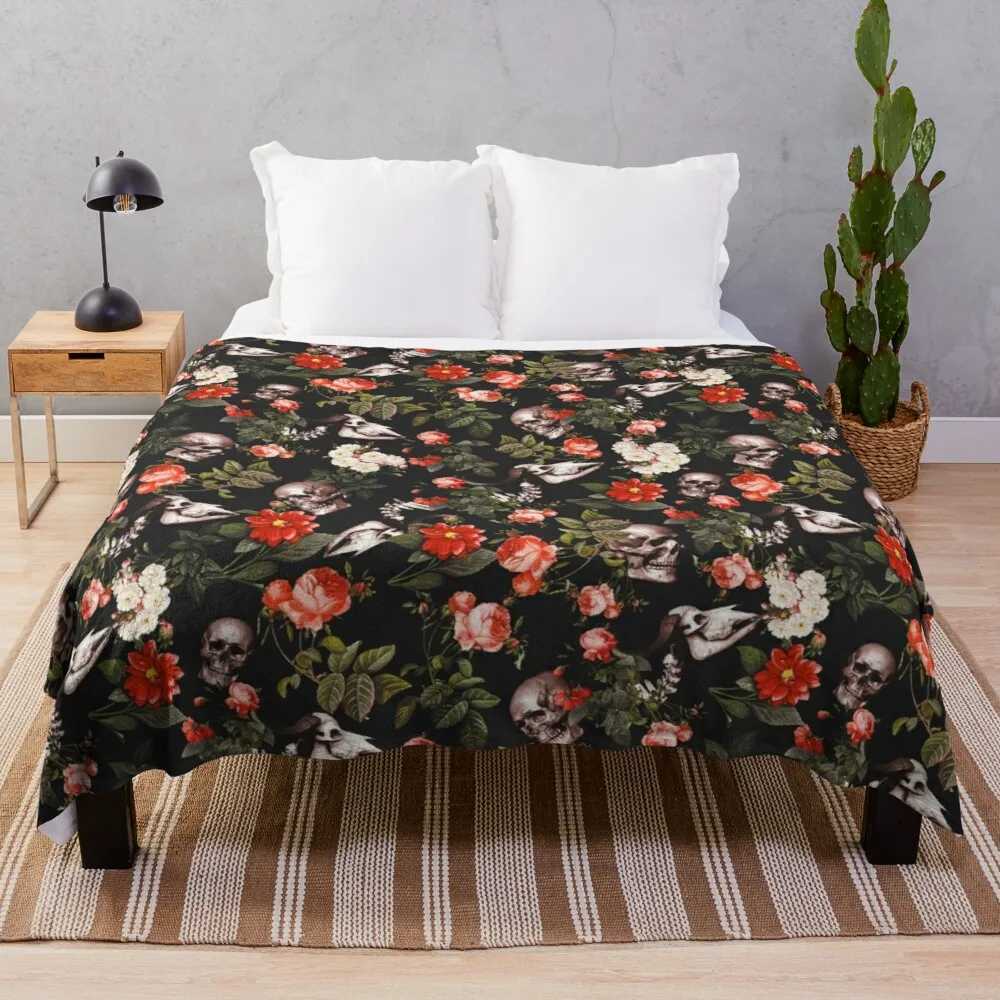 Cover blankets Sofa throw blanket coraline fleece cooling blanket custom decorative bed blankets sunflower orange flower birds Y240815