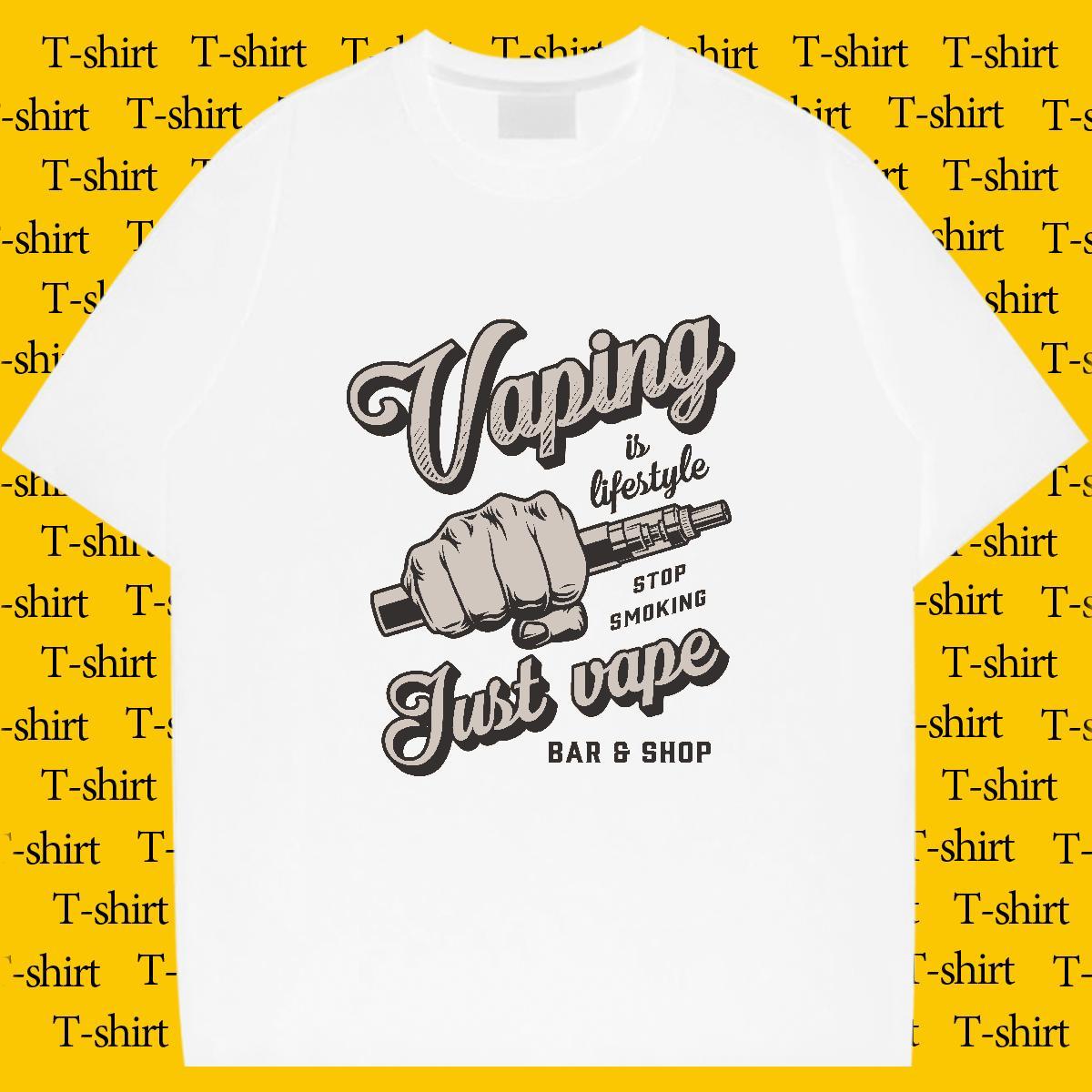 Loose Fit Tshirts Casual Daily Wear 230g Pure Cotton DIY Printed O Neck Short Sleeves tool T shirt Brand Tops Shirt