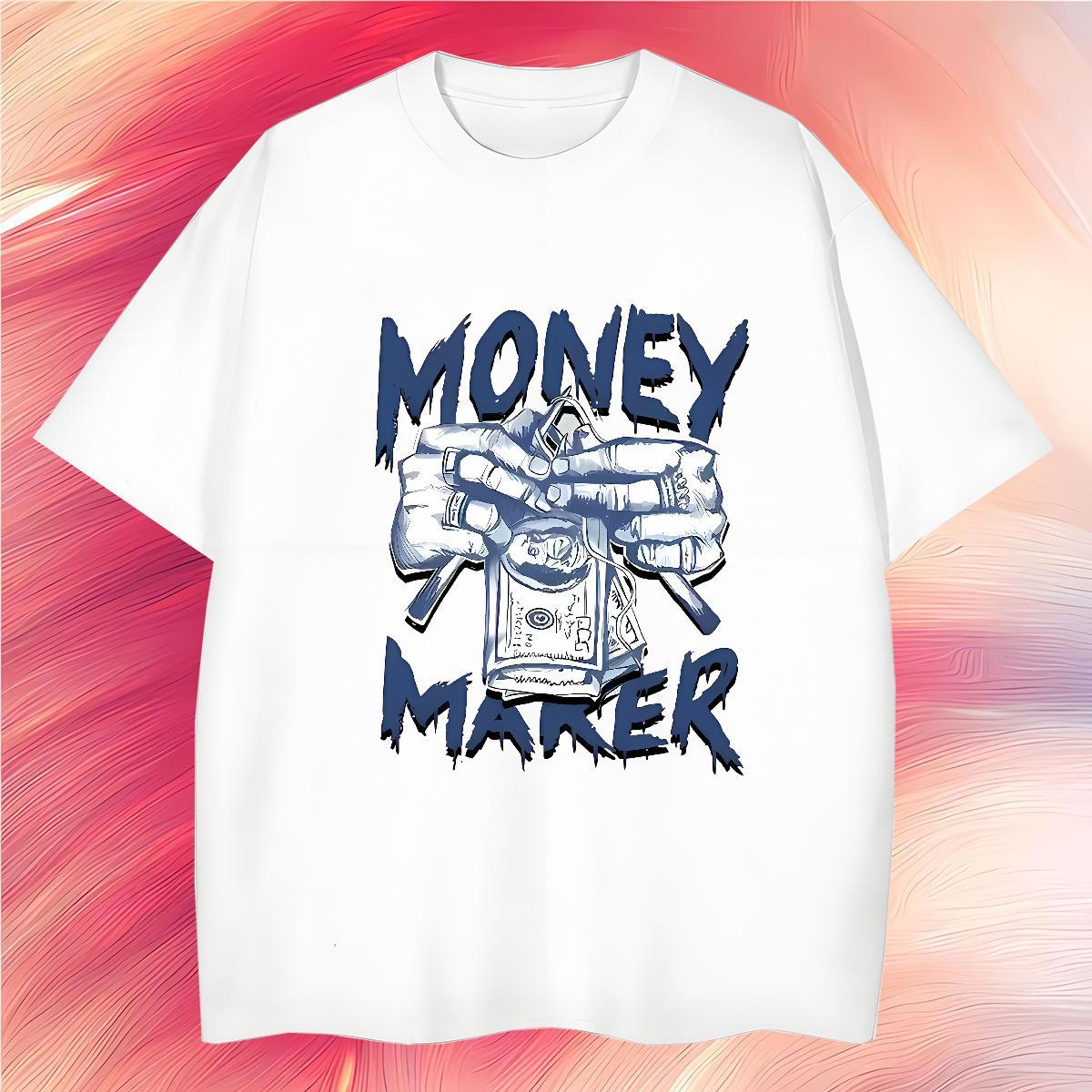 Brand money Man T Shirts Beach Tshirt for Man Woman 100% Cotton 230g Fashion New O-Neck Short Sleeve Custom Big Size Tees