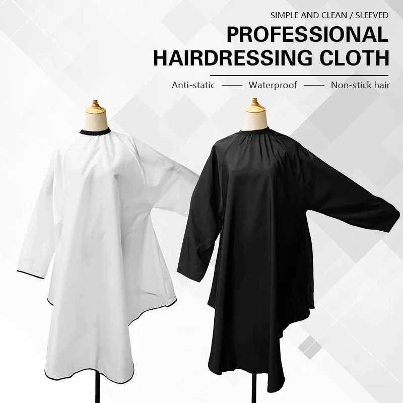 Sleeves aprons hairdressers hair clippers dresses with sleeves hair salons accessories released W240814