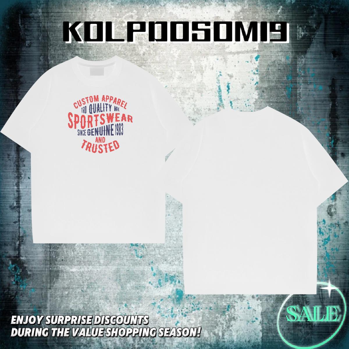 Comfortable Tshirts Street Casual 230g Pure Cotton Custom Printing Breathable letter T-Shirts Fashion Design Clothings
