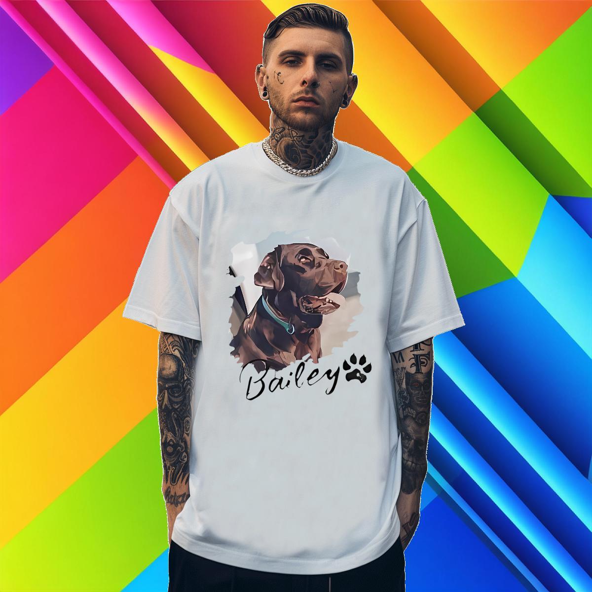 Brand T-Shirts for Men dog Crew Neck High Street Hip Hop Floral Print 230g 100% Cotton Men Tees Wholesale Wear