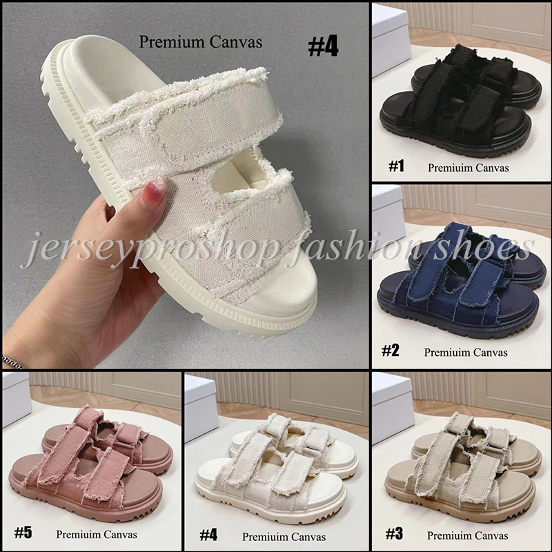 Premium Quality Women's Sandals Slippers Flip Flops Leather Snadals Canvas Sandals Sildes