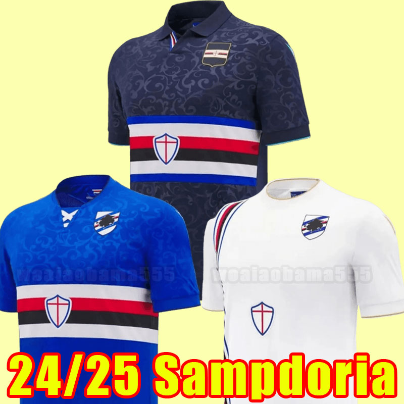 2024-2025 UC Sampdoria soccer jerseys QUAGLIARELLA BERESZYNSKI CANDREVA TORREGROSSA DAMSGAARD GABBIADINI THORSBY COLLEY AUGELLO EKDAL CAPUTO home away 24 25