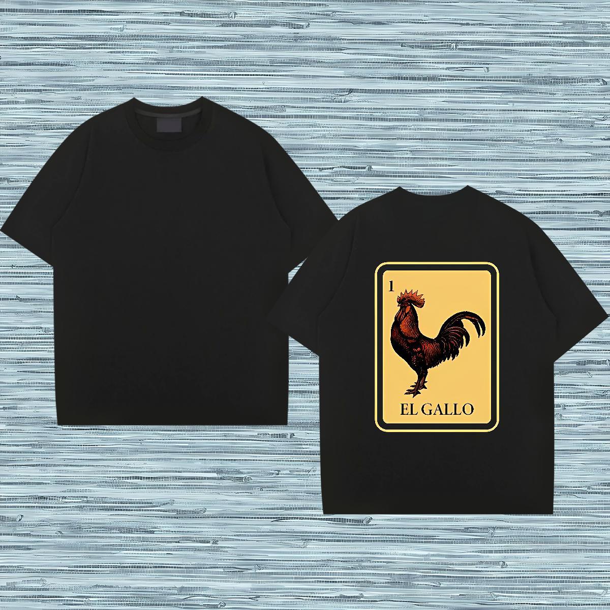 Loose Fit Men T Shirts chicken Breathable Soft Hip Hop Oversized 230g 100% Cotton Tshirt for Man Woman New Clothings