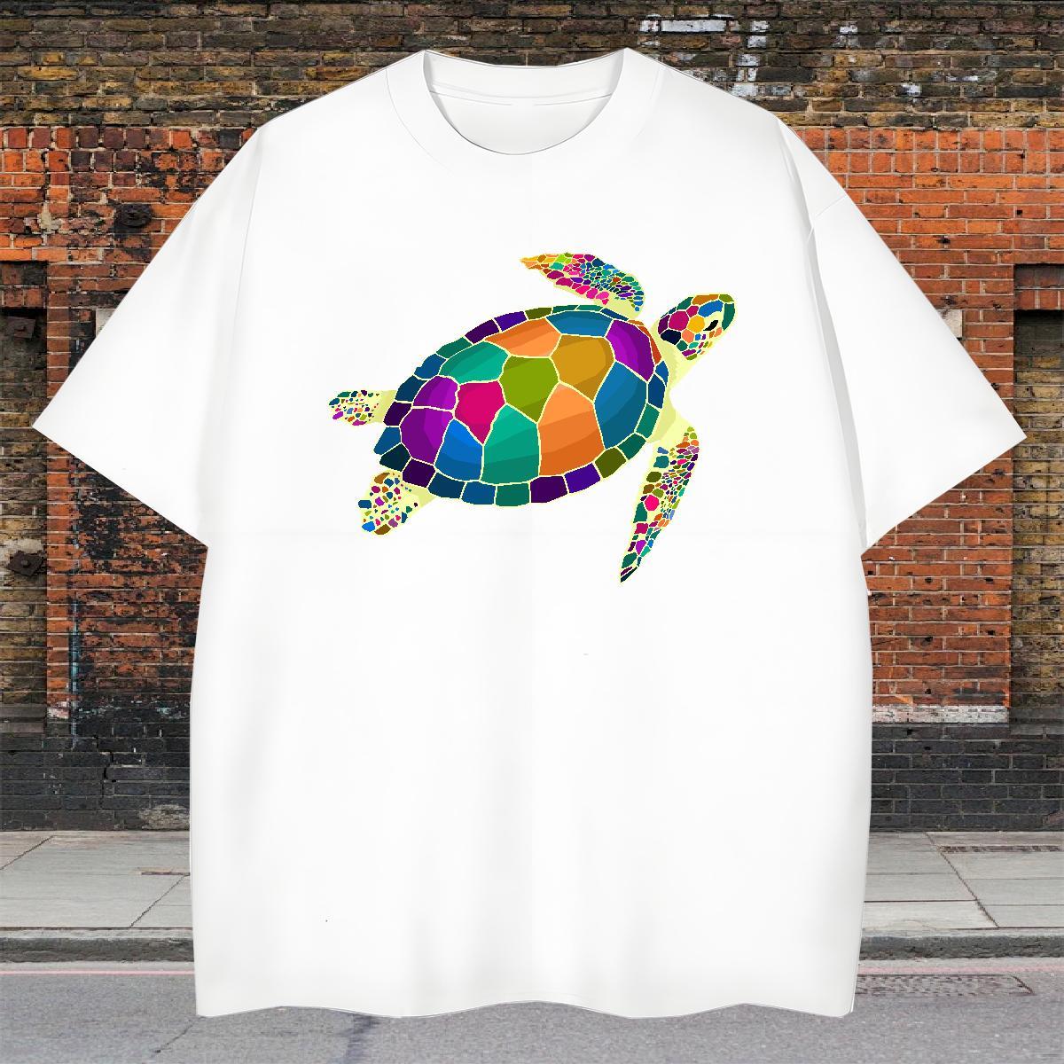 Brand Men T Shirts tortoise Pure Cotton Street Graphic 230g Cotton Tshirts Designer Fashion Clothings