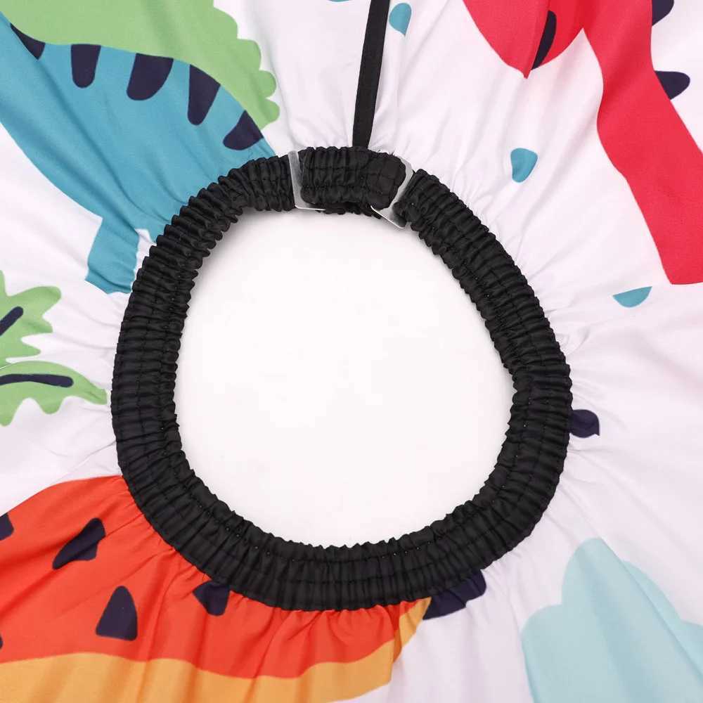 Barbershop childrens hair horns dinosaur hair cutting horns boy waterproof barber hair apron childrens salon styling W240814