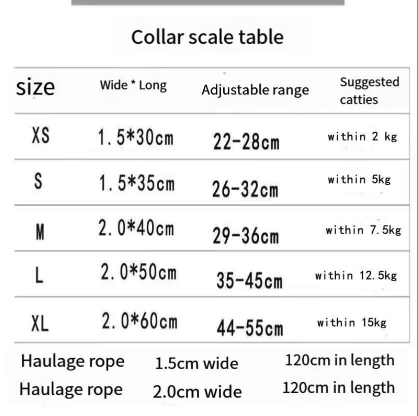 free shipping Adjustable with Metal Buckle Dogs Collar for Cats and Outdoor Traction Rope
