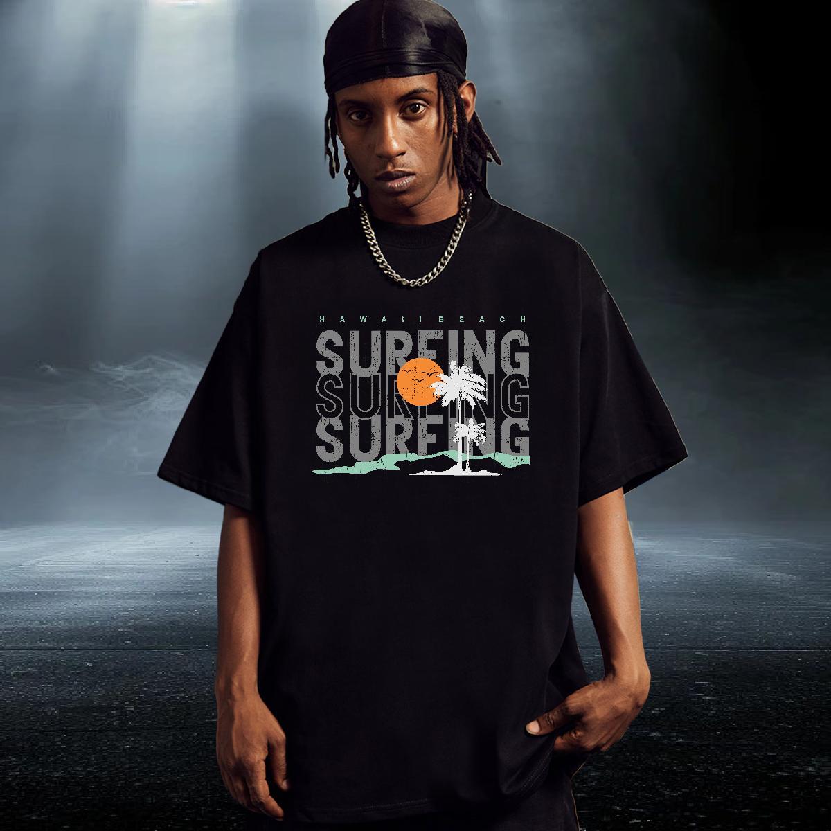 Unisex Men Tees Daily Outfit 230g 100% Cotton Custom Cartoon Breathable Short Sleeve letter T-Shirts New Arrival Tees Shirts
