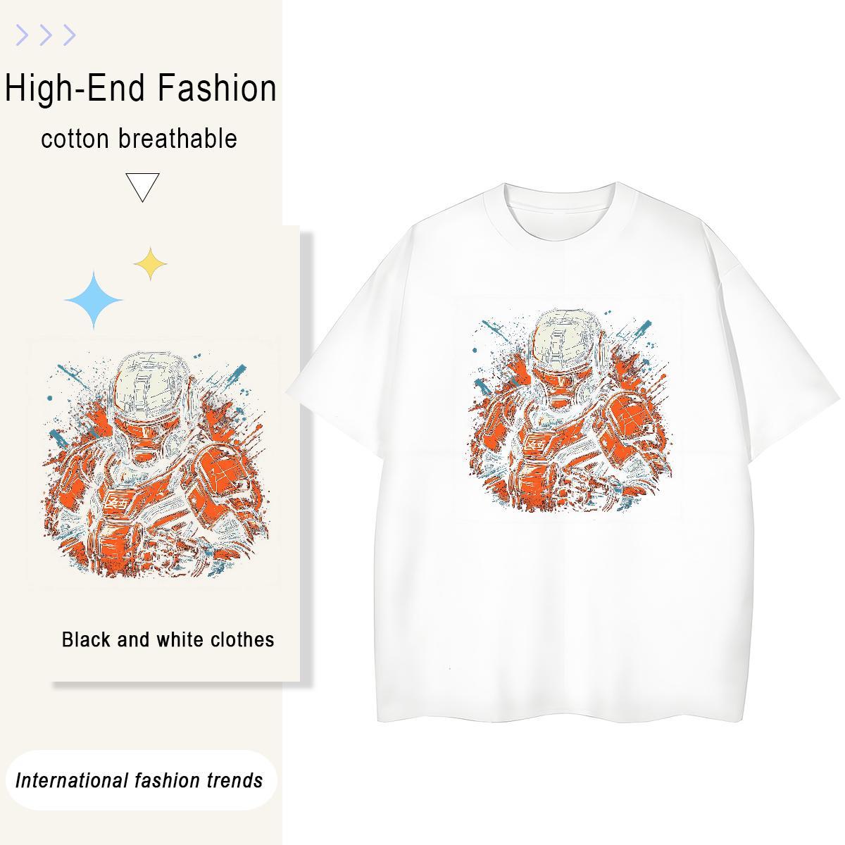 Soft Men Tops Tees Casual Daily Wear 230g Cotton Plus Size Custom Breathable Crew Neck ET T-Shirts for Men 2024 Summer Tops Shirt