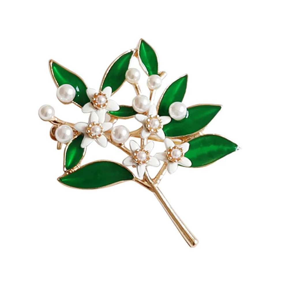 1 piece of alloy brooch imitating pearl inlay exquisite lapel pin brooch W240815