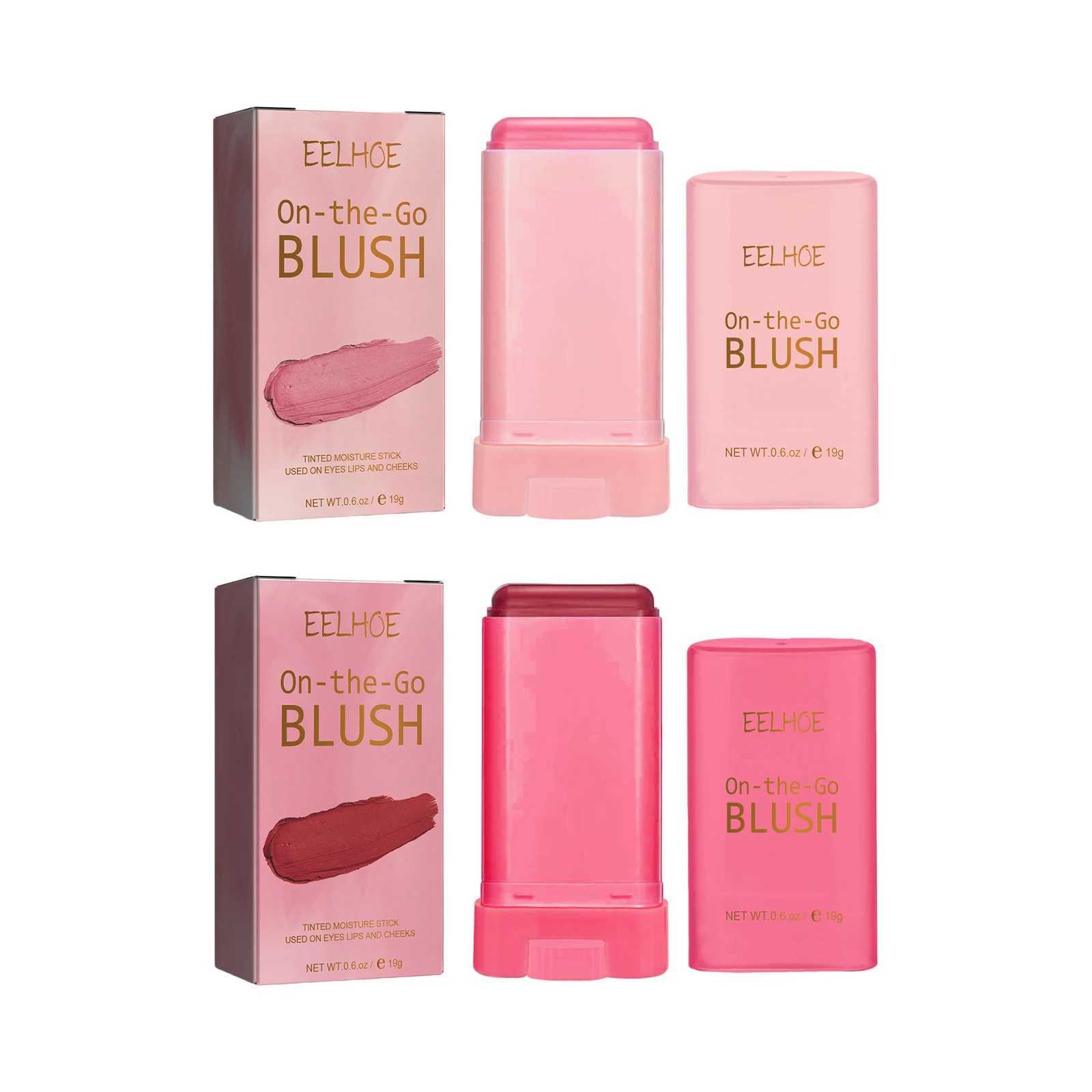 Cheek Stain Lip Blush Make Up Highlight Cosmetics Waterproof Lasting Nude Powder Blusher Nourish Multi-purpose Blush Stick Cream Y240815
