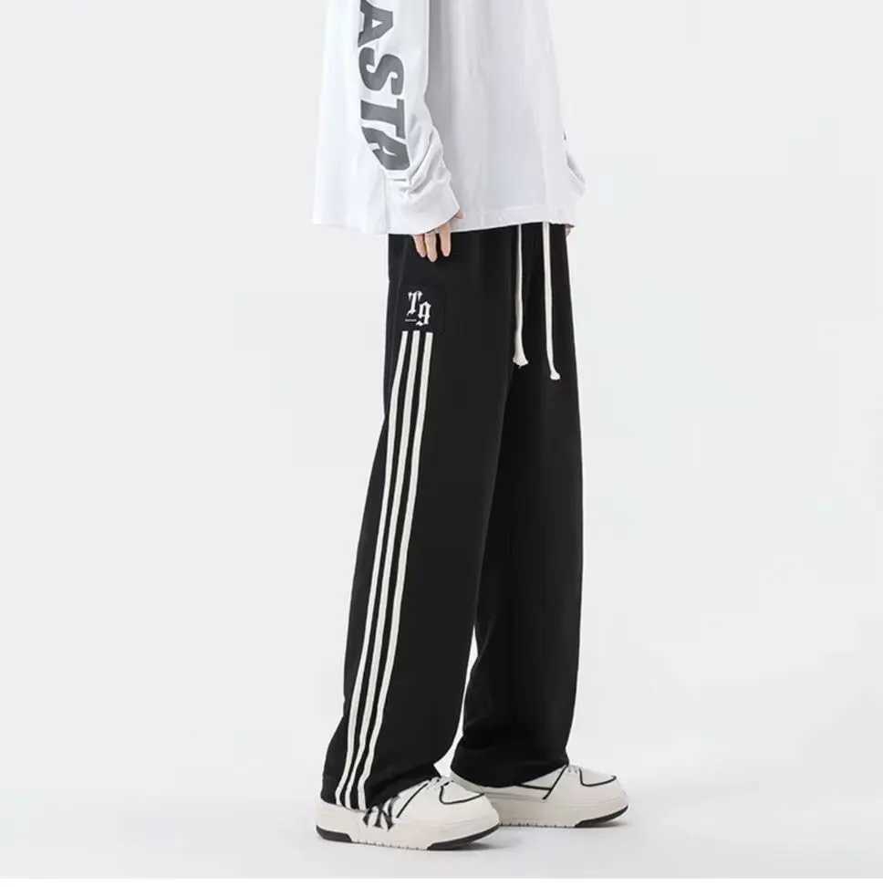 Spring/Summer 2024 Mens oversized long sleeved fashionable wide leg pantsW240725