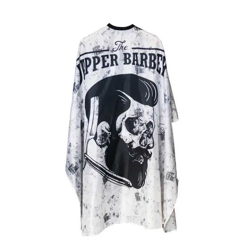 New hairstylist barber clothing skull pattern apron polyester Cape Town hairstyling design supplies salon barber clothing barber W240814