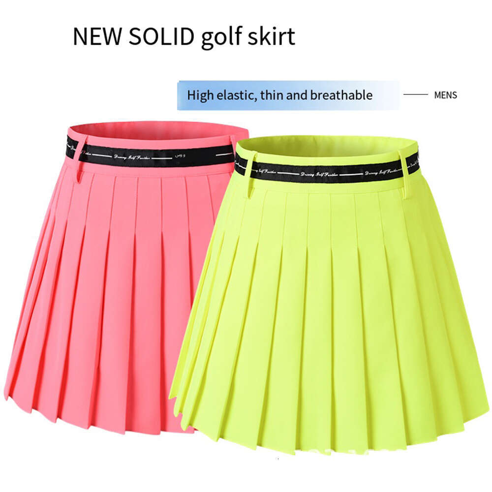 Athletic Golf Half Skirts,Women Tennis Sports Skirt,Golf Equipment,High Waist Breathable Pleated Skirt With Safety Pants ,