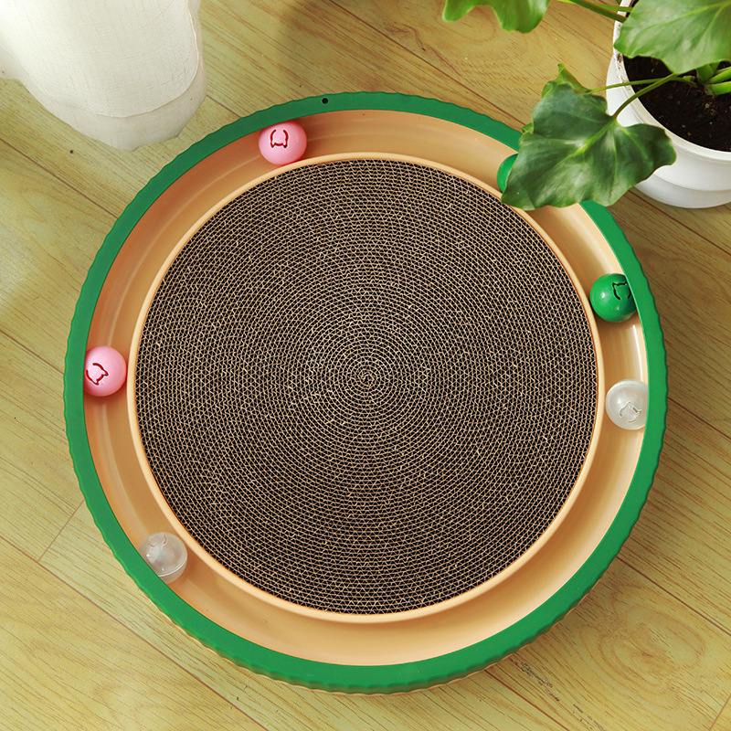 Glowing Bell Cat Plaything - Interactive Mint Spherical Toy with Circular Design & Textured Surface