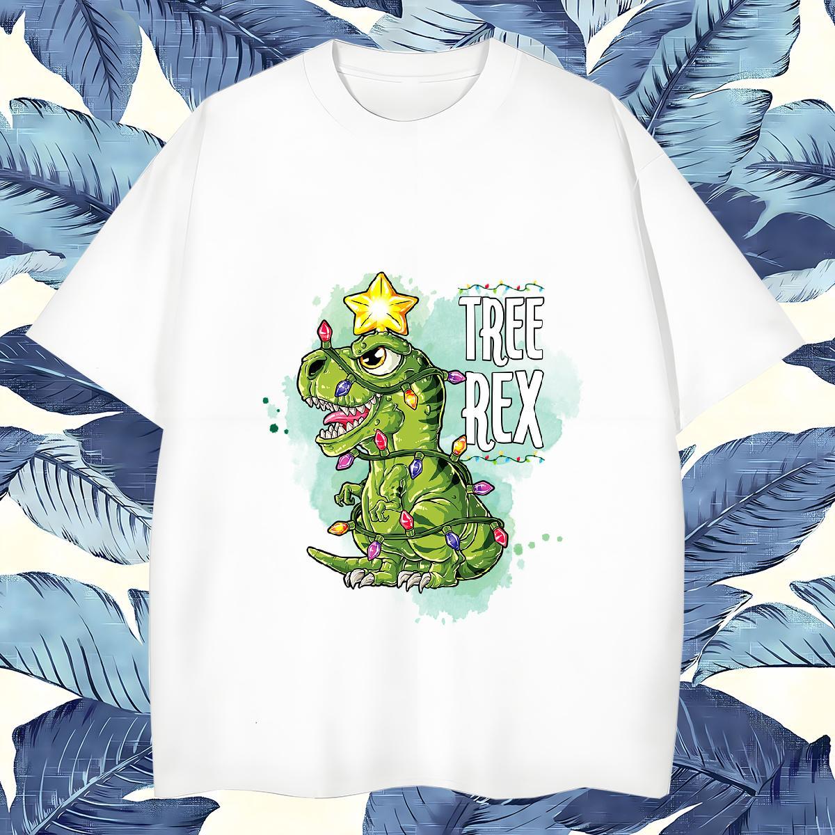 Classic T shirt dinosaur Breathable Short Sleeve Daily Wear DIY Printed 100% Cotton 230g Men Tops Tees Custom Tshirts