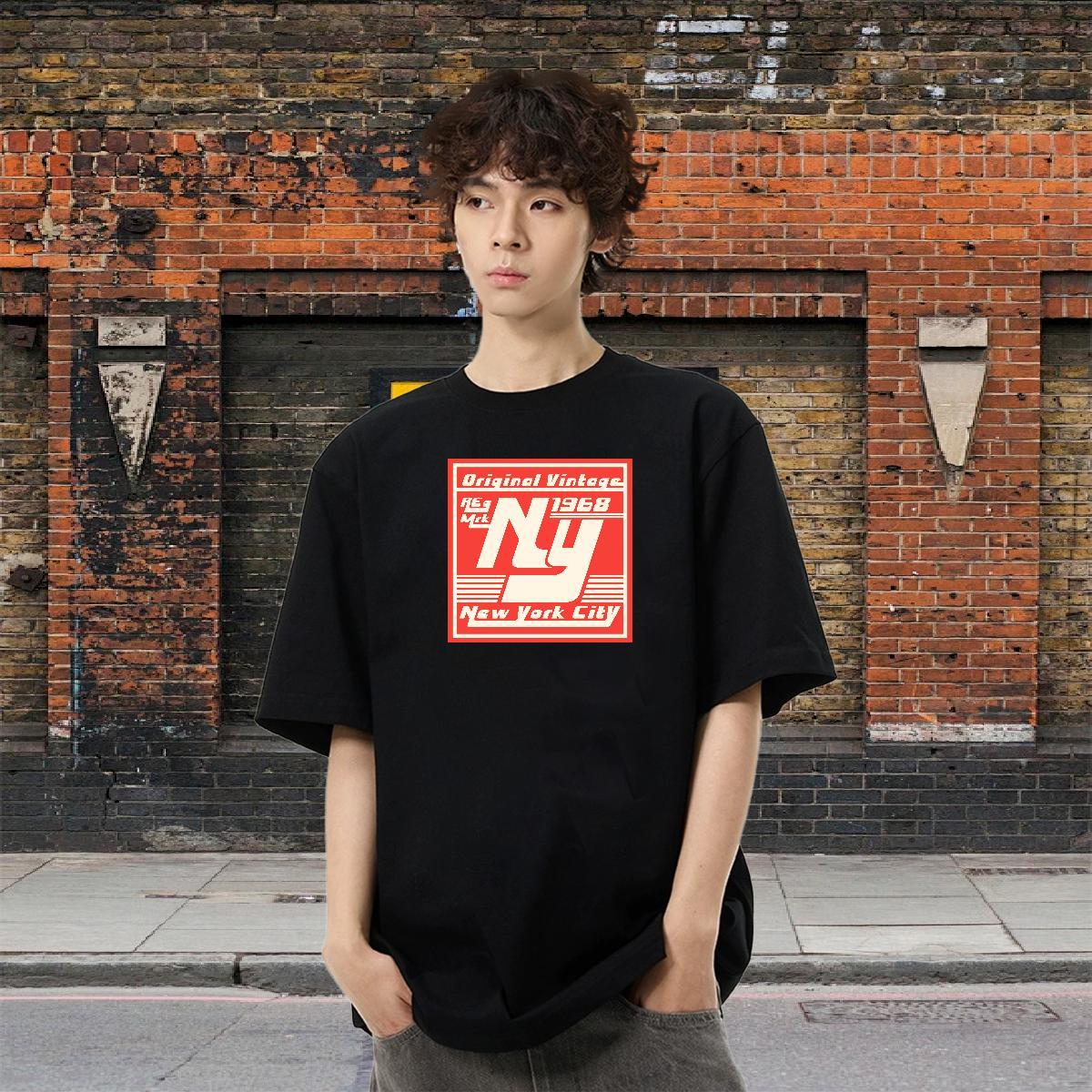Designer Men Tshirts Street wear Hip Hop 230g Cotton DIY Printed Breathable Short Sleeve letter T Shirts Men Custom Top Tees