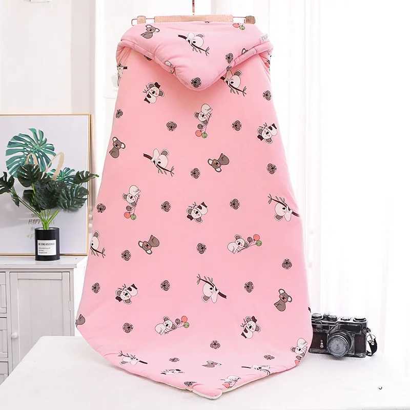 Baby Cartoon Blanket Newborn Supplies Blanket Warm Baby Sleeping Bag Winter Kid Sleep Sack Foot Muff Stroller Cotton Sleep Sack Y240814