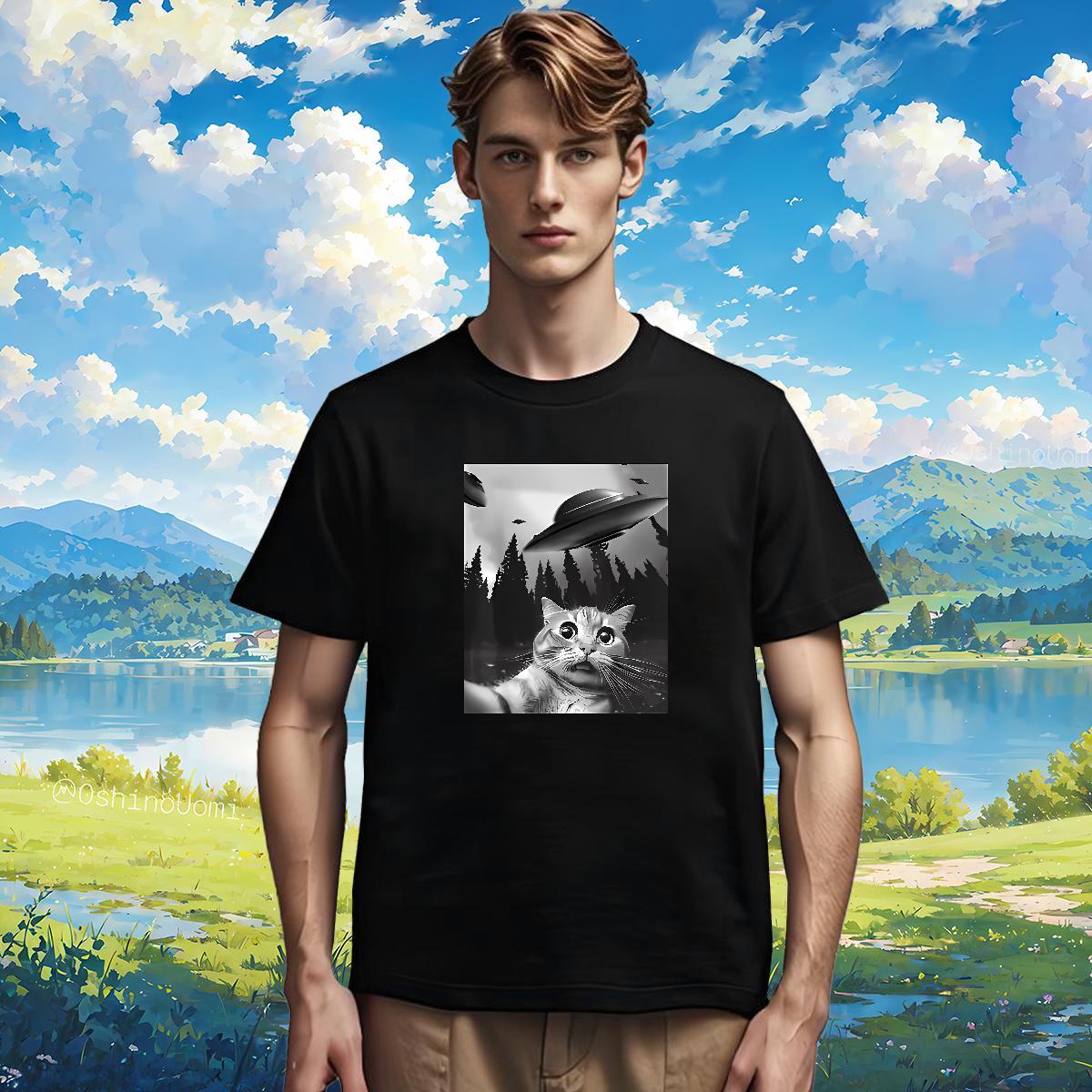 T Shirt For Man 230g Pure Cotton funny Street O-Neck Short Sleeve DIY Logo Oversized Tshirts New Cool Design Clothes