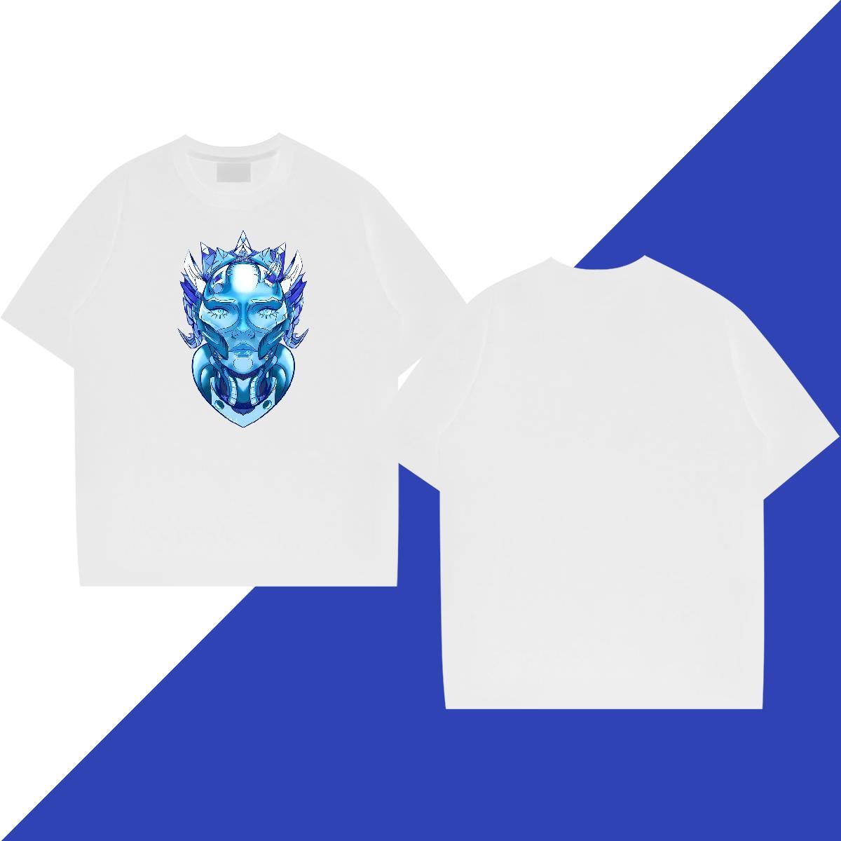 Cool Mens Tshirts Hip Hop Street 230g 100% Cotton Cartoon Print Breathable ET Mens T Shirts Wholesale Wear