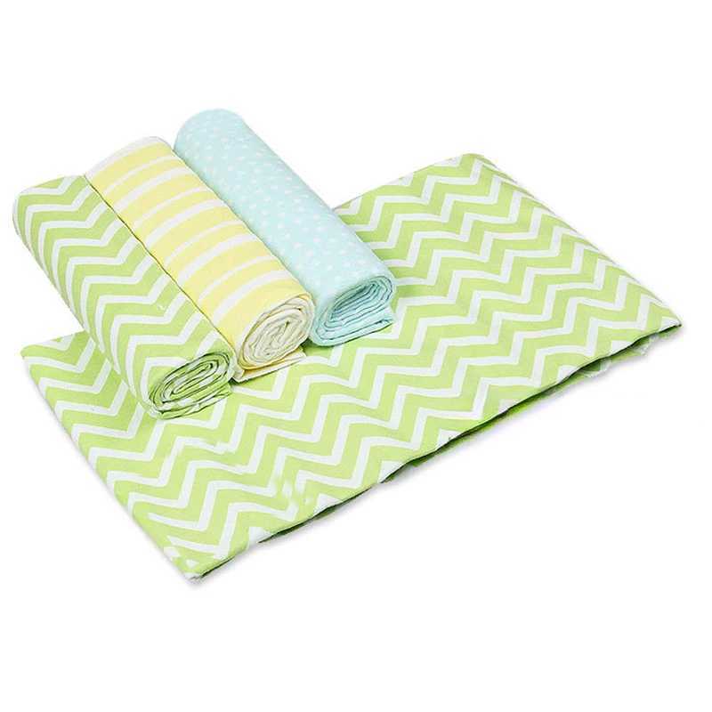 4 pieces flannel baby blanket swaddle set 76*76cm cotton cartoon soft and comfortable childrens blanket newborn quilt Y240815