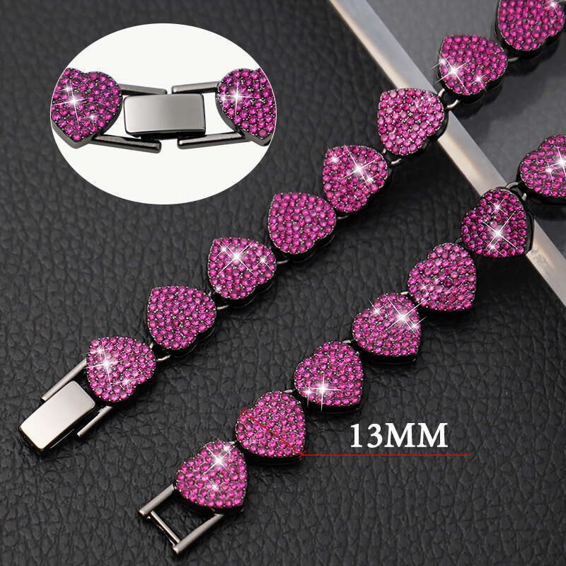 Luxury Heart Diamond Dog Chain Collar 13Mm Bling Jewelry Cuban Gold Chains For Dogs And Cats Necklace Zozostore652
