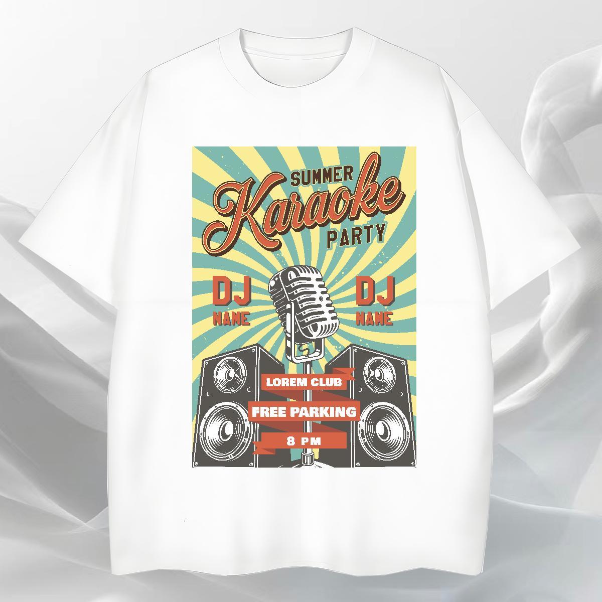 Unisex Couples T Shirts Home Outdoor 230g Pure Cotton Customized Crew Neck radio T Shirts Men Stylist Wear