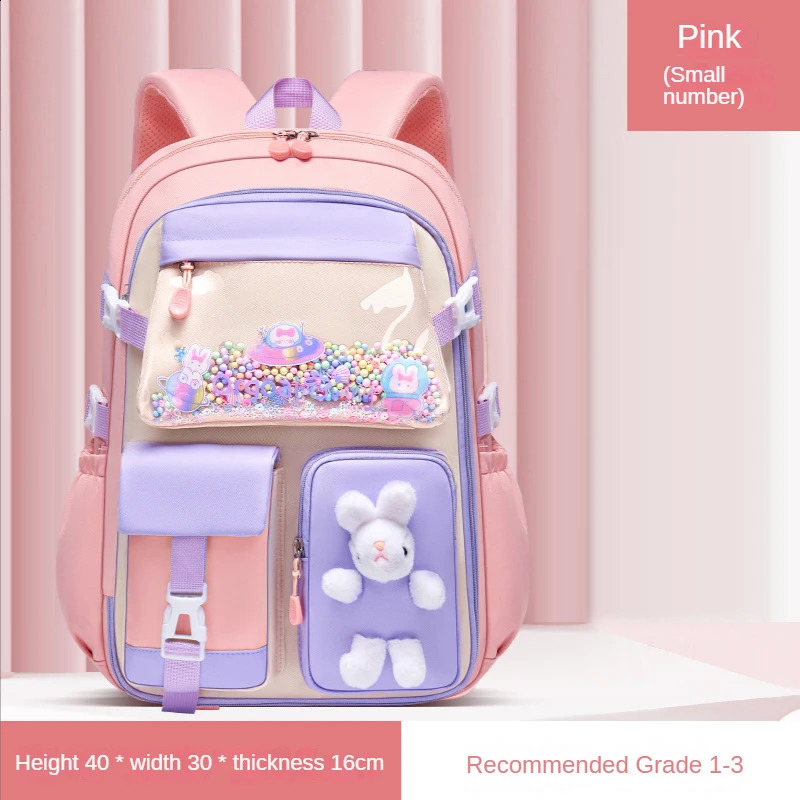 Primary School Schoolbag Girls Schoolbag Lightweight Childrens Backpack Kawaii Waterproof Schoolbag Large Capacity Backpack 240819 - view 4