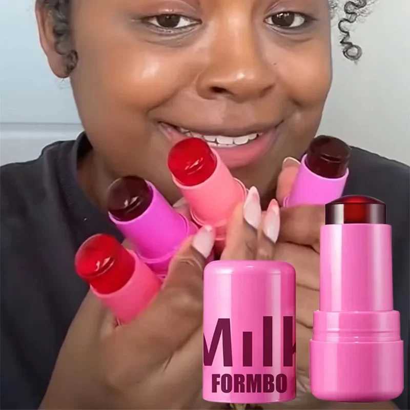 Milk Jelly Blush Lip Gloss Juicy Pang Face Blusher Moisturising Shading Lipstick Cheek Tint Lasting Lipgloss Original Makeup Y240815
