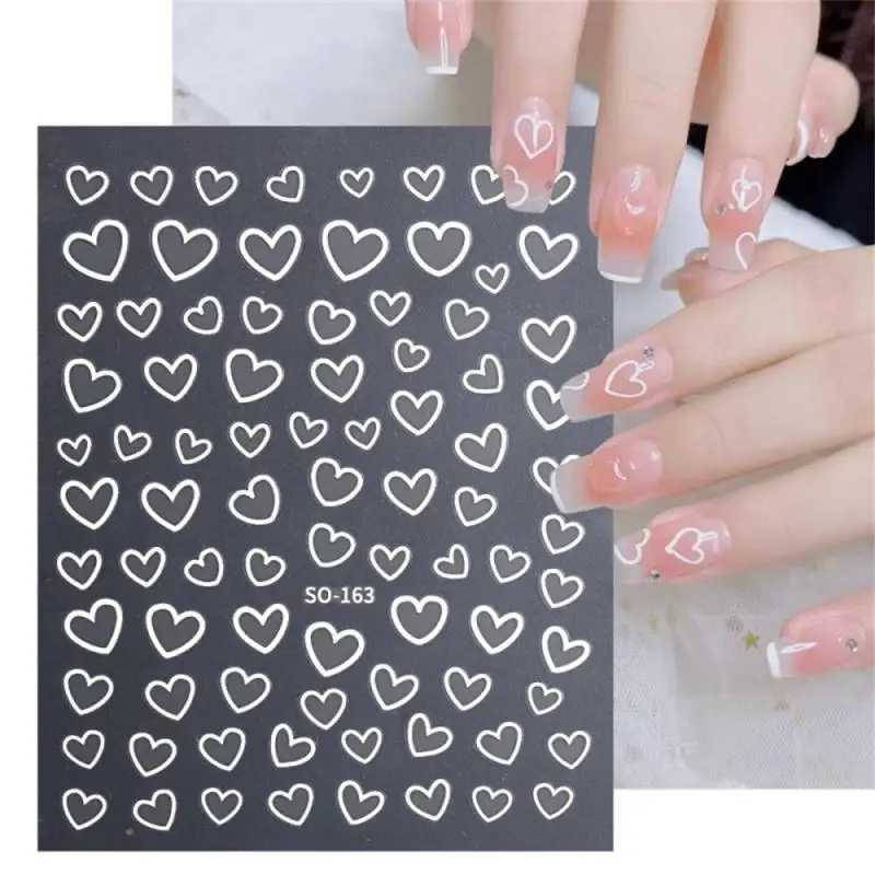 Cute Stickers Charming 2g Rose Gold Nail Decoration Nail Stickers Demand Heart Nail Stickers Durable 8cm * 10.5cm Ease Of Use MsXJ240814