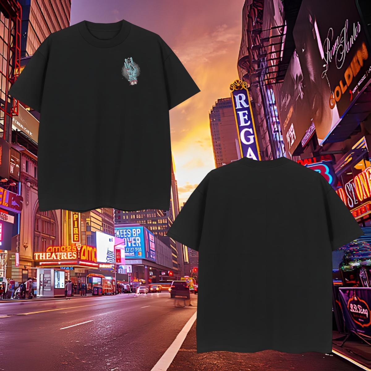 High Quality Men T Shirts Halloween Breathable Short Sleeve High Street Hip Hop Black Oversized 100% Cotton 230g Mens Tshirts Fashion Tees Shirts