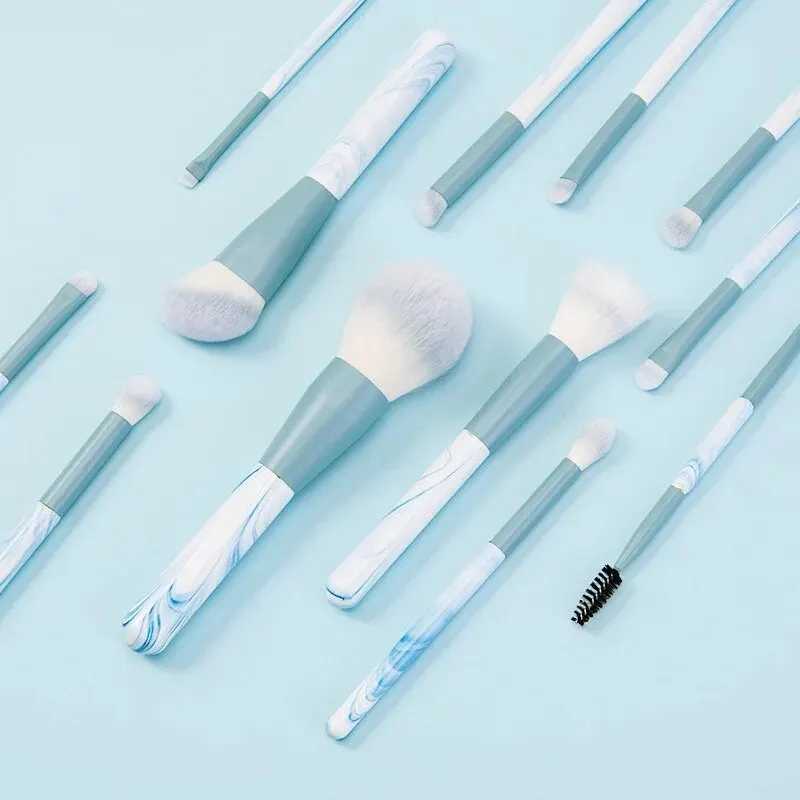 12 piece makeup brush set super soft powder makeup tool beginner points powder blusher brush concealer brush knife edge eyeliner brush W240814