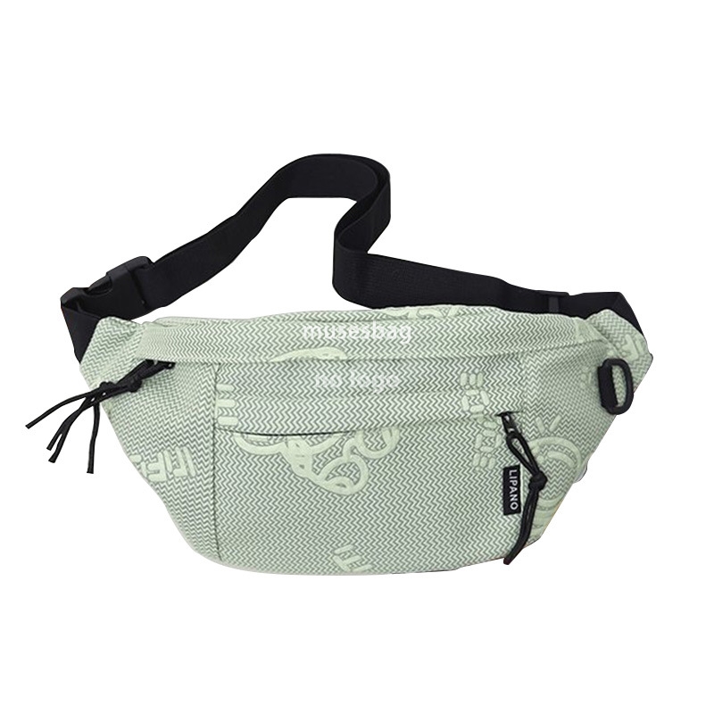 Korean version of solid color simple men's and women's dumpling bag commuting neutral chest bag daily casual all-in-one bag fashion crossbod