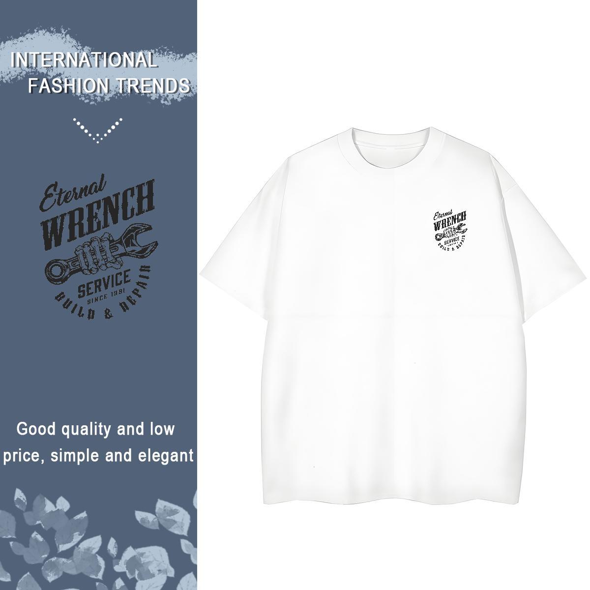 Popular logo T-Shirts for Men Spring Summer Couples T Shirts 100% Cotton 230g Fashion Round Neck Short Sleeve Customized Tees