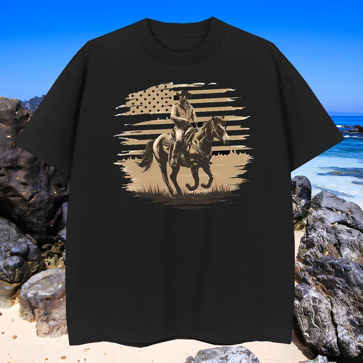 Unisex Mens T Shirts horse Breathable Street Casual Custom Print Oversized 230g 100% Cotton Couples T Shirts Stylist Tee Shirt