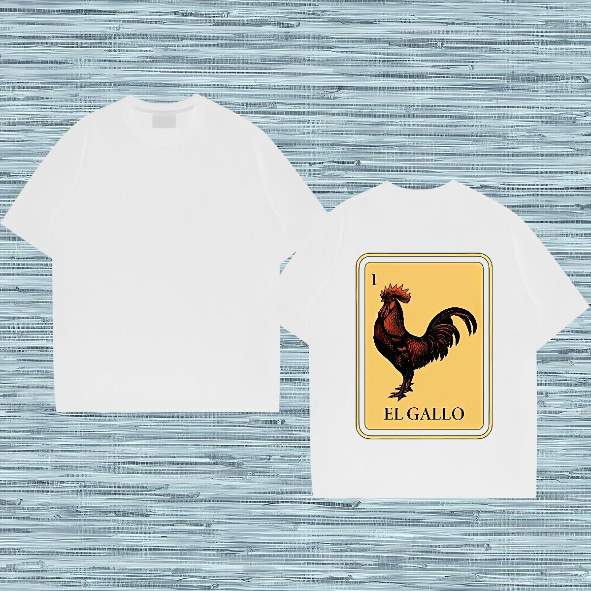 Loose Fit Men T Shirts chicken Breathable Soft Hip Hop Oversized 230g 100% Cotton Tshirt for Man Woman New Clothings