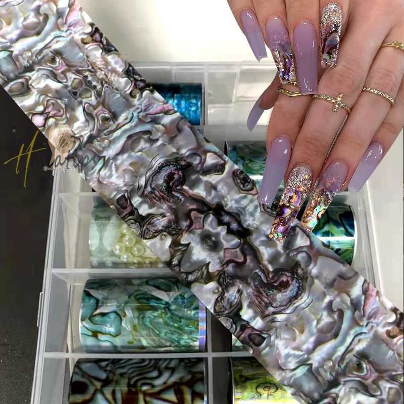 Design Nail Art Print Nail Foils Stickers Decal Sliders Transfer Foil WrapTips DIY Manicure DecorationXJ240814