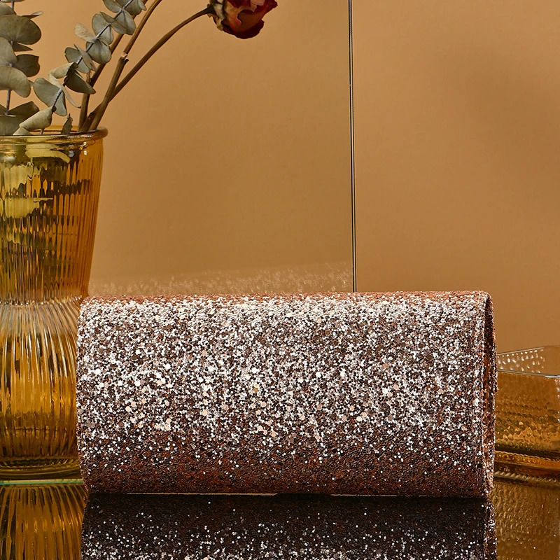 Upscale High Quality Evening Party Bag Sequin Clutch Bag Elegant Chain women Crossbody Bag Wedding Bride Clutch shoulder bag 240813