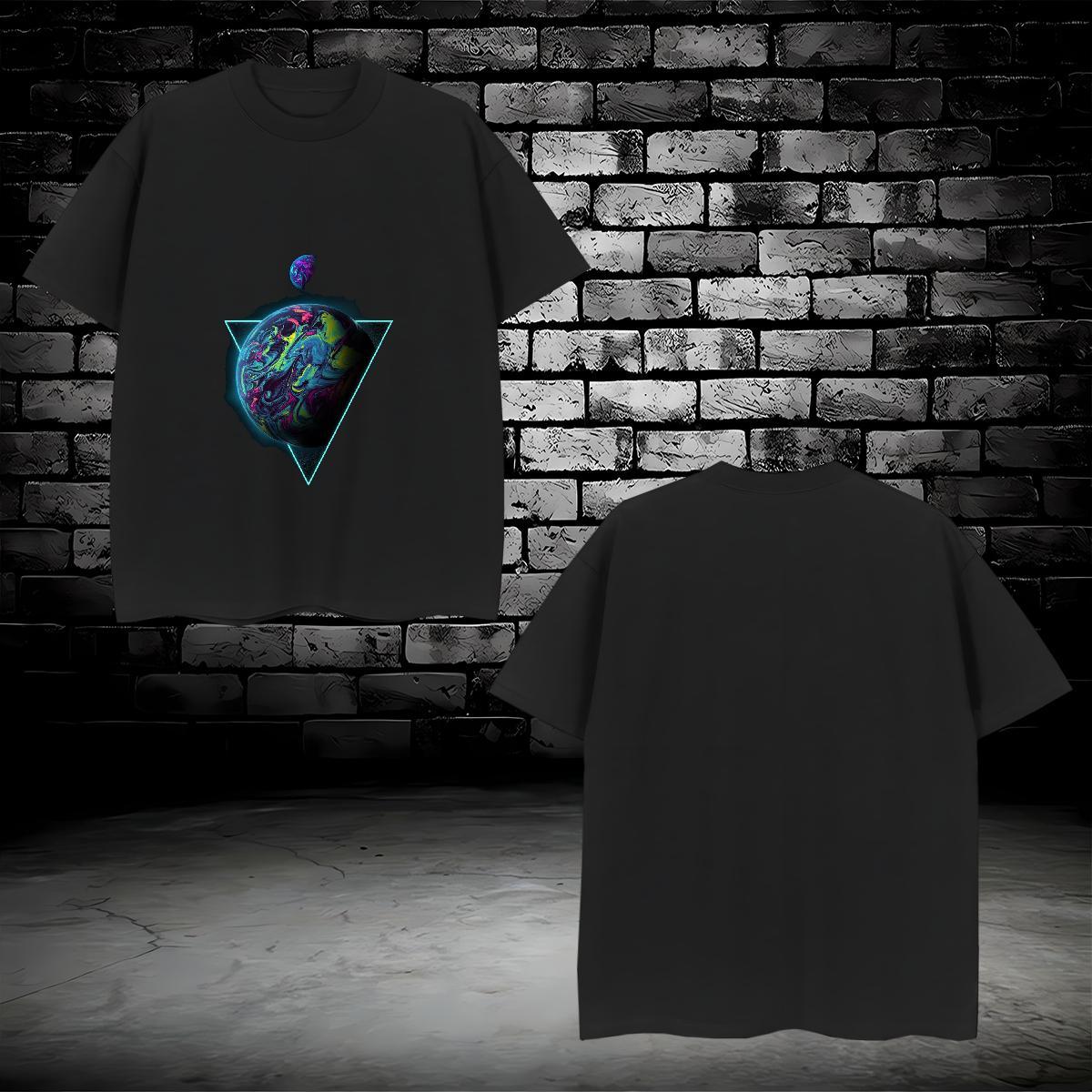 T shirt 230g Pure Cotton universe Hip Hop Street Breathable Short Sleeve Custom Anime Couples T Shirts Factory Direct Loose Polos