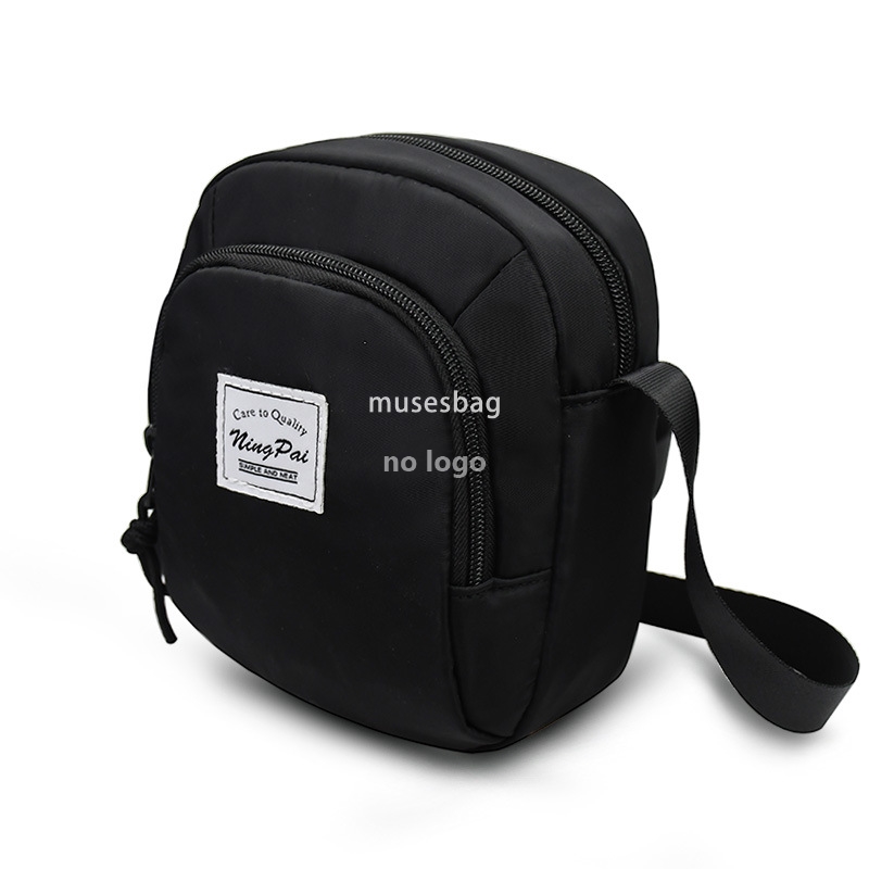 New simple trend sports riding crossbody bag lightweight solid color single shoulder bag Korean version all match mobile phone small bag