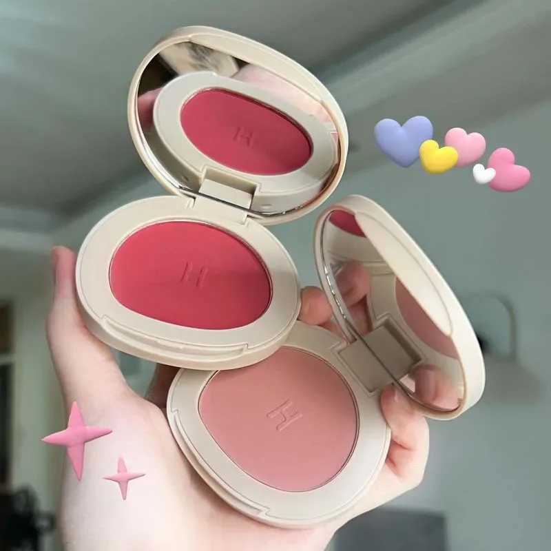 HERORANGE Monochrome Blush Matte Delicate Natural Nude Expanded Color Highlighter Contour Integrated Plate Pure Desire Makeups Y240815
